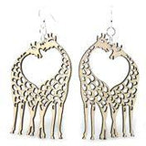 Giraffe Heart Earrings # 1069