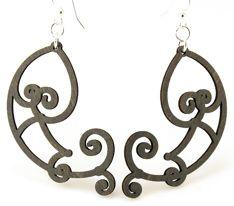 Fish Scroll Earrings # 1111