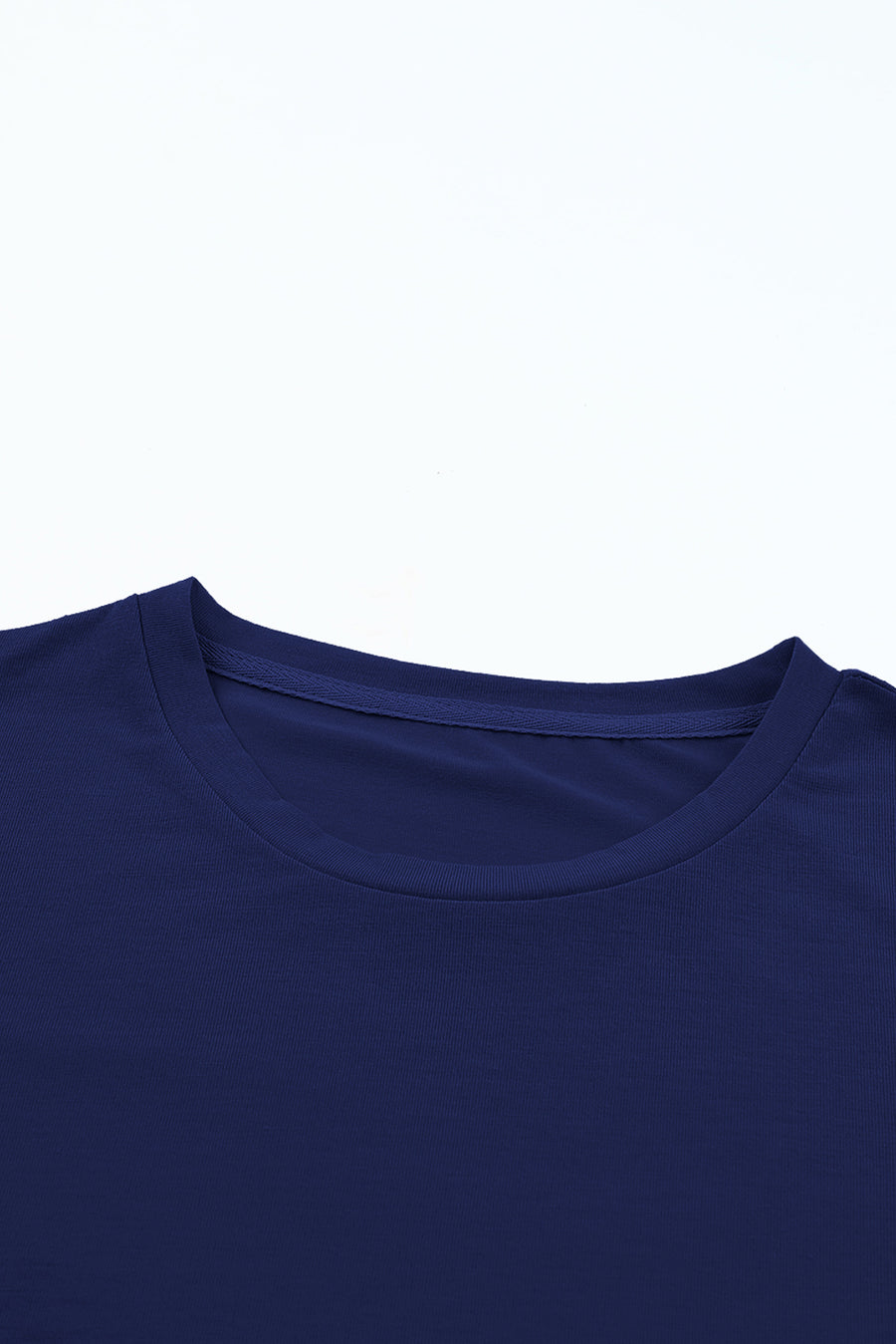 Basic Crew Neck Rolled Sleeve T-Shirt- 12 Colors