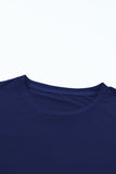 Basic Crew Neck Rolled Sleeve T-Shirt- 12 Colors