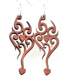 Heart Tattoo Earrings # 1142