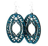 Decorative Oval Earrings # 1154