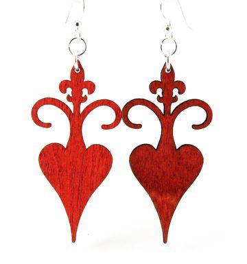 Rooted Fleur de Lis Earrings # 1163