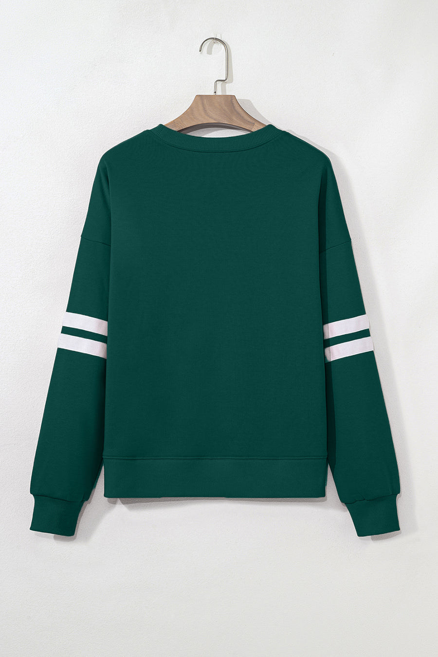 Varsity Striped Sleeve Loose Fit Sweatshirt- 8 Colors