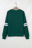 Varsity Striped Sleeve Loose Fit Sweatshirt- 8 Colors