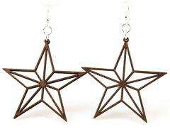 Nautical Star Outline Earrings # 1229