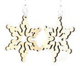Cloudy Snowflake Earrings # 1283