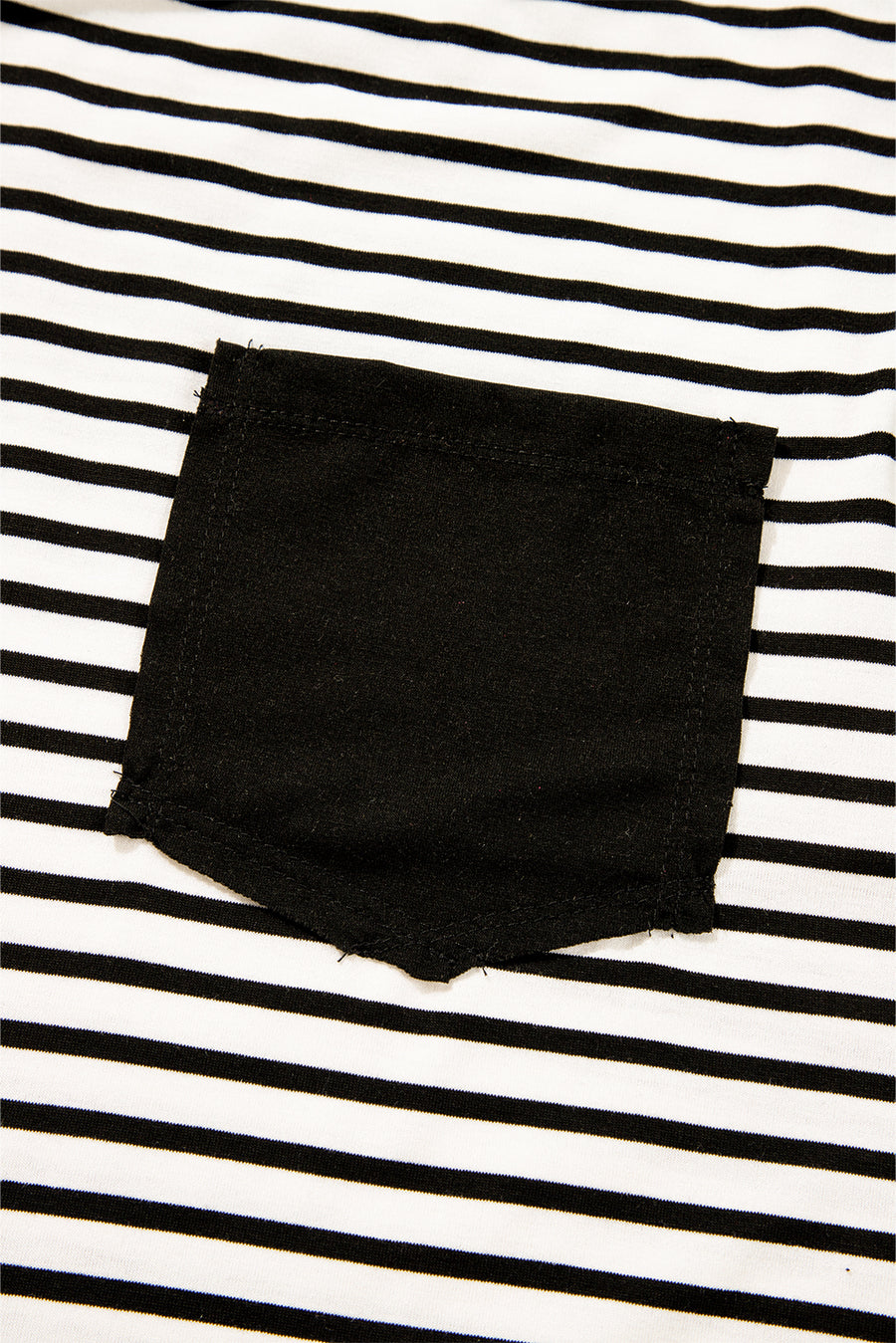 Striped Chest Pocket Crew Neck Muscle Tee- 2 Colors