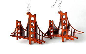 Golden Gate Bridge Earrings # 1302