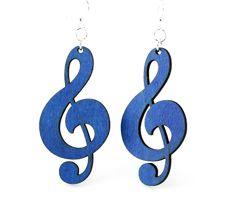 Treble Clef Earrings # 1303