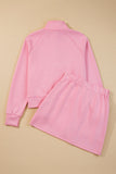 Zip-Up Sporty Pullover & Mini Skort Set- 3 Colors