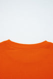 Varsity Striped Sleeve Drop Shoulder Sweatshirt and Shorts Set- 5 Colors