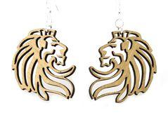 Stone Lion Earrings # 1331