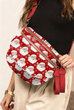 Graphic Print Multi Pocket Crossbody Bag- 4 Styles
