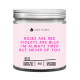 Roses Are Red Candle