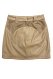 Western Contrast Pleather Mini Skirt- 2 Colors