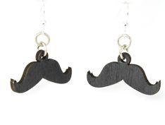 Mustache Earrings # 1436