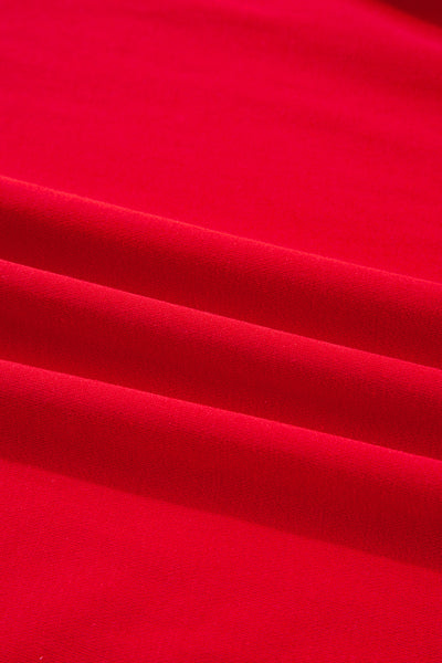 Varsity Striped Sleeve Drop Shoulder Sweatshirt and Shorts Set- 5 Colors