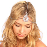 Crusted Medallion Chain Headpiece
