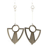 Art Deco Anchor Fan Earrings #1482