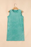 Mineral Wash Tank Mini Dress with Pockets- 3 Colors