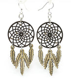 Dreamcatcher With Feather Earrings #1518