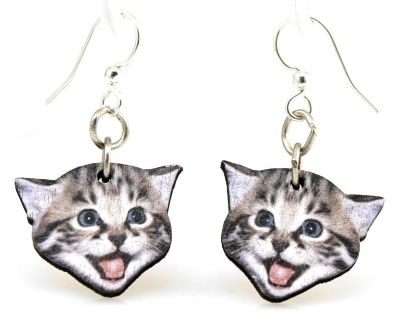 Playful Kitten Earrings #1527