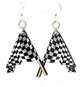 Racing Flag Earrings #1552