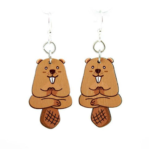 Yoga Beaver Earrings #1563