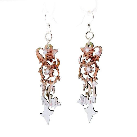 Dipped Vine Dandy Lion Earrings #1569