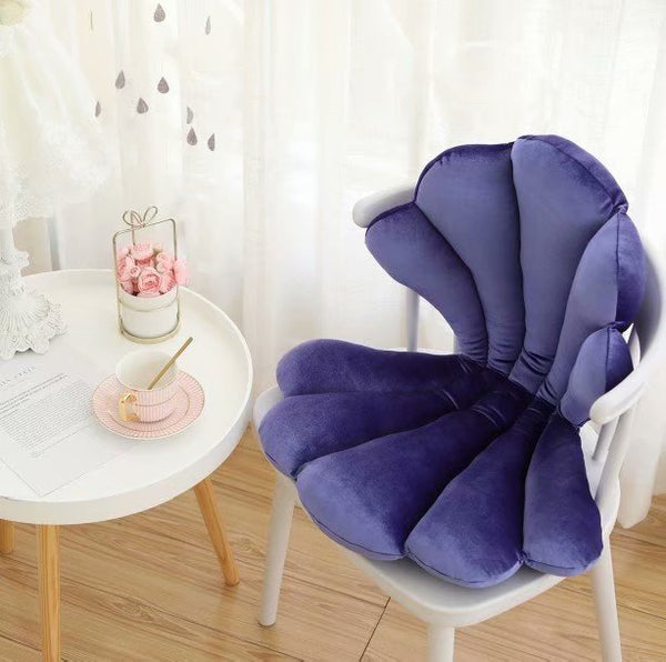 Velvet Shell Chair Cushion- 9 Colors