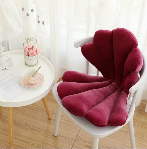 Velour Shell Chair Cushion- 9 Colors