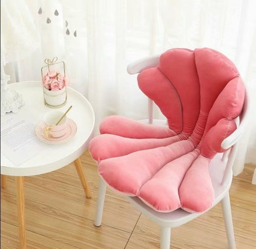 Velour Shell Chair Cushion- 9 Colors