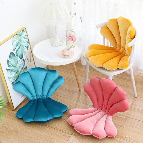 Velvet Shell Chair Cushion- 9 Colors