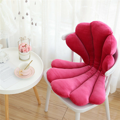 Velour Shell Chair Cushion- 9 Colors