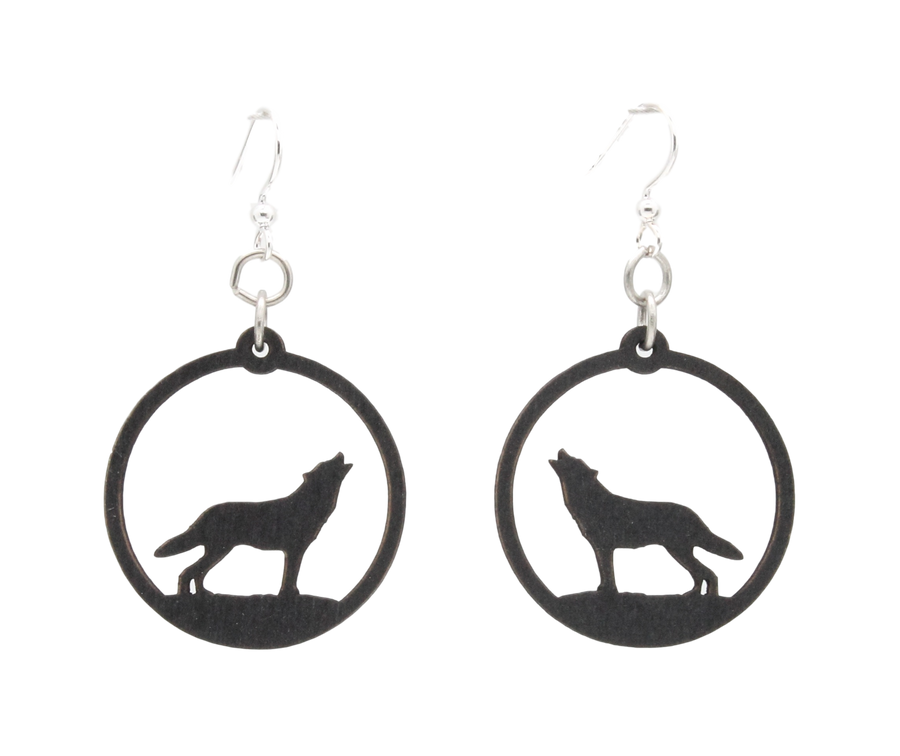 Howling Wolf Earrings #1623