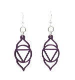 Ajna Chakra Wood Earrings #1631