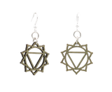 Manipura Chakra Wood Earrings #1634