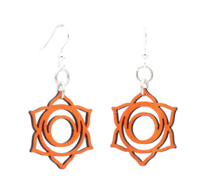 Svadhishthana Chakra Wood Earrings #1635