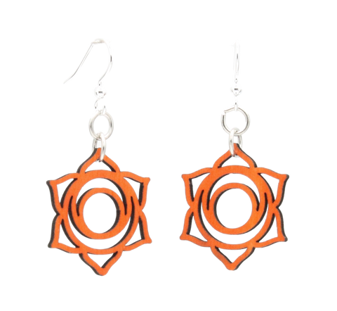 Svadhishthana Chakra Wood Earrings #1635