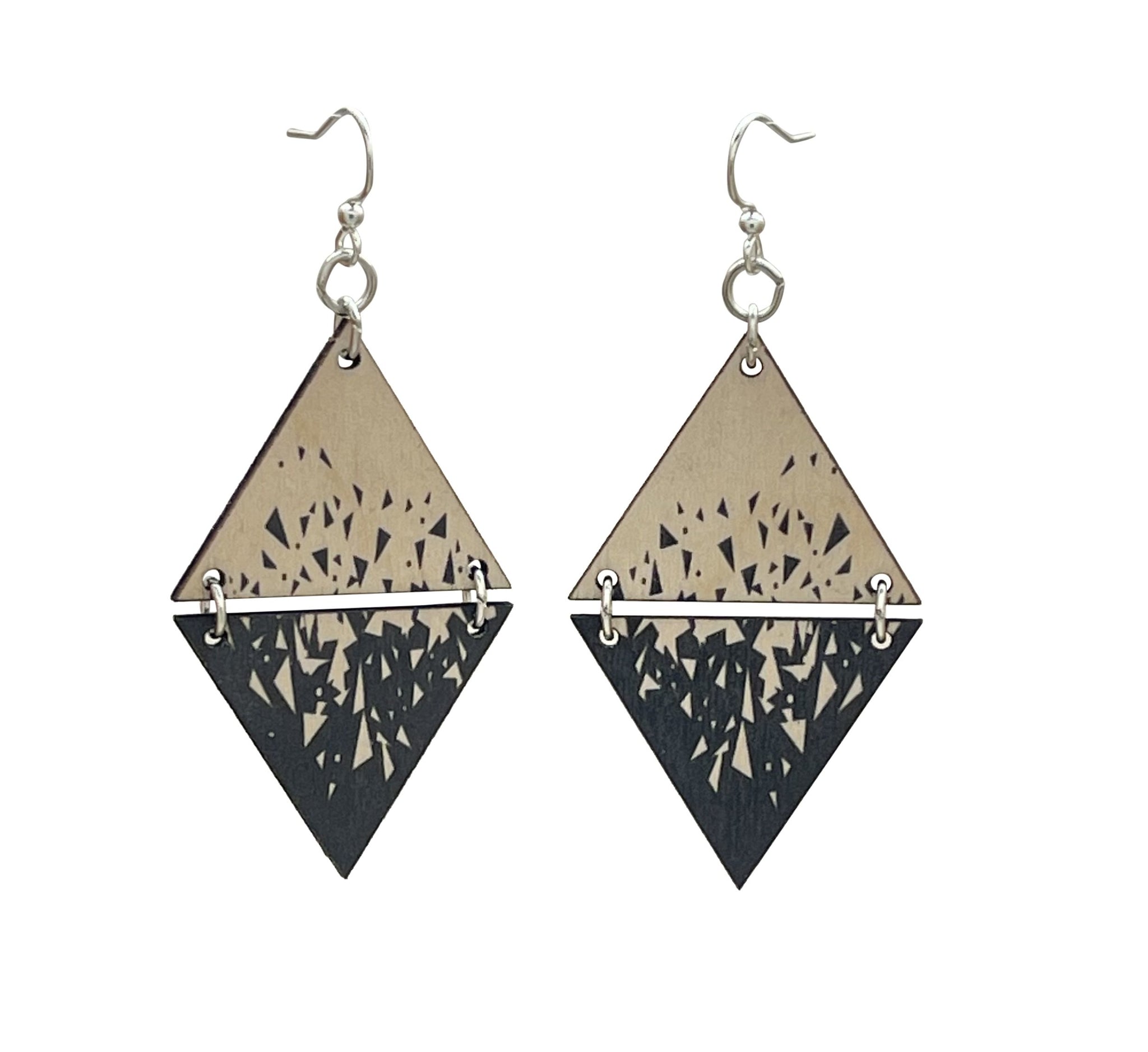 Shattered Triangle Earrings