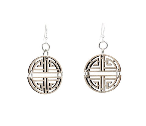 Asian Good Luck Symbol Earrings #1664