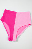 Corded Color Block Square Neck Tankini- 3 Colors