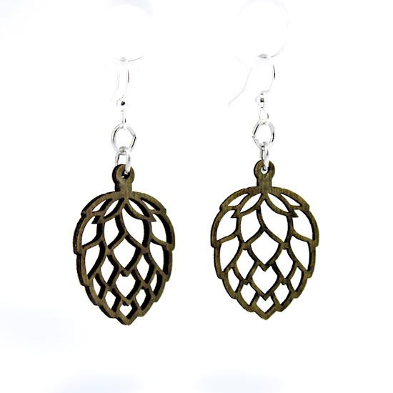 Apple Green Hoppy Blossoms Earrings #171