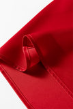 Frilled V-Neck Bow Detail 3/4 Sleeve Blouse- 2 Colors