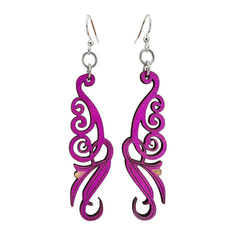 Flowering Scroll Earrings #1755