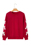Red & White Bows Crew Neck Sweatshirt