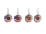American Sunflower Earrings #1767- 2 Colors