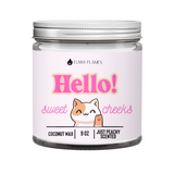 Hello Sweet Cheeks Candle- Cat