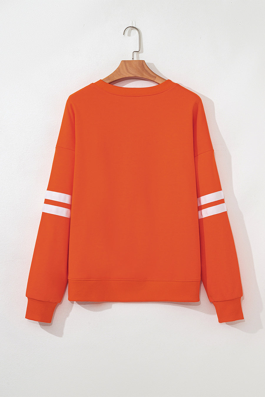 Varsity Striped Sleeve Loose Fit Sweatshirt- 8 Colors